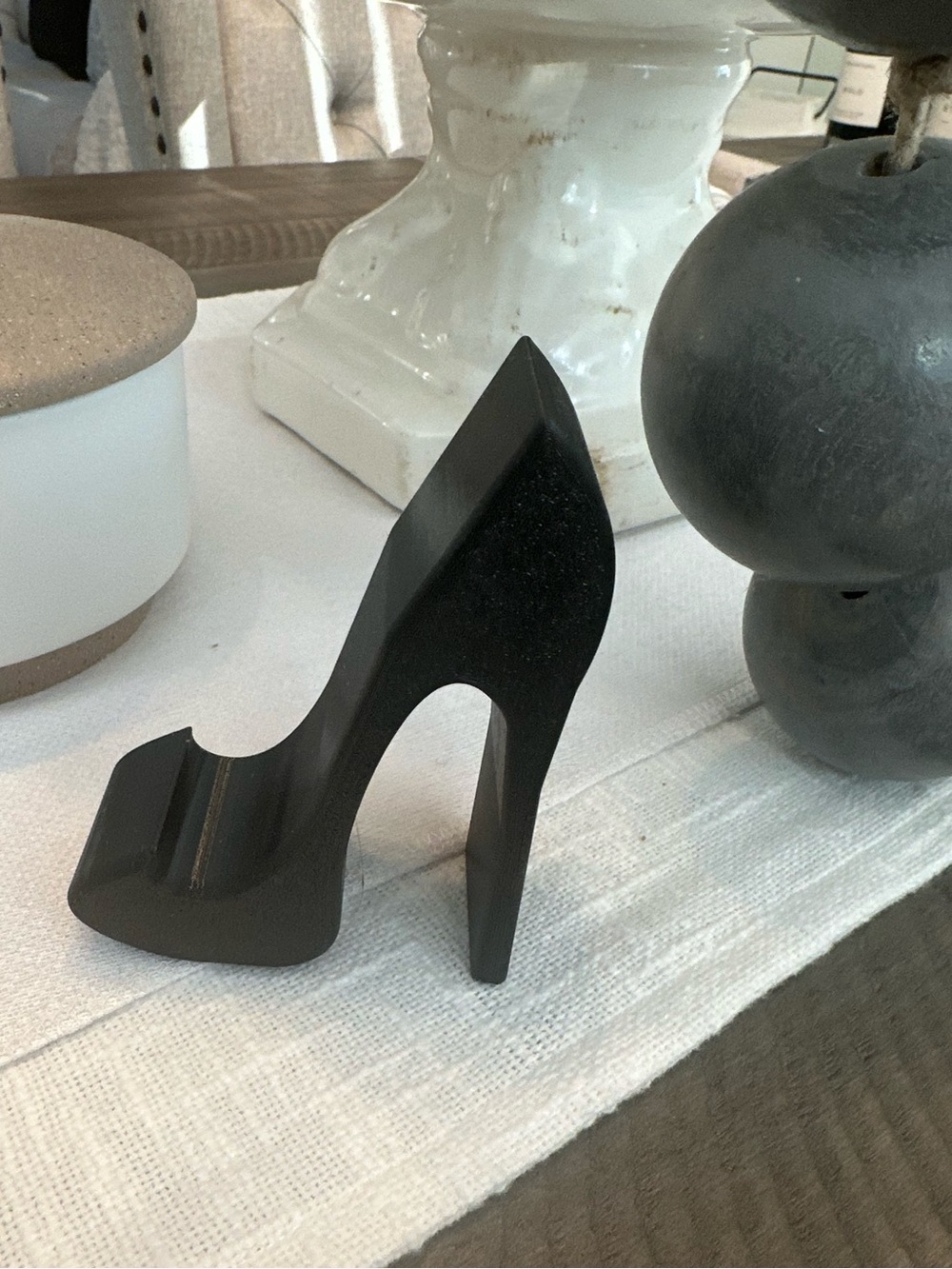 Black high heel stiletto shoe cell phone holder! New!